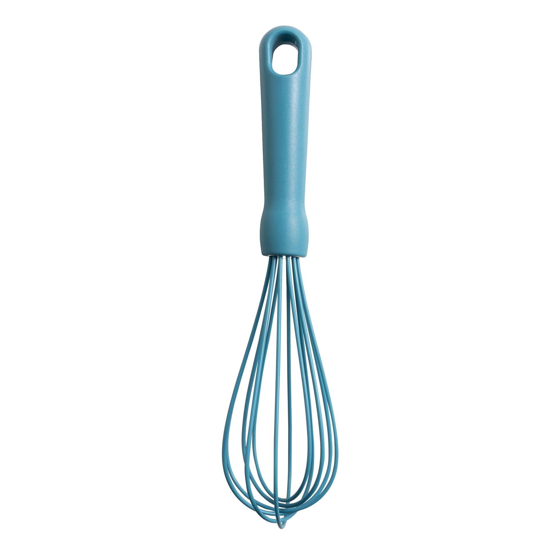 Innovative 3-Piece Silicone Whisk Set, 10.5"/10.4"/9.6" L, Blue Color - Premium Stainless Steel Garlic Presser & Peeler Detail