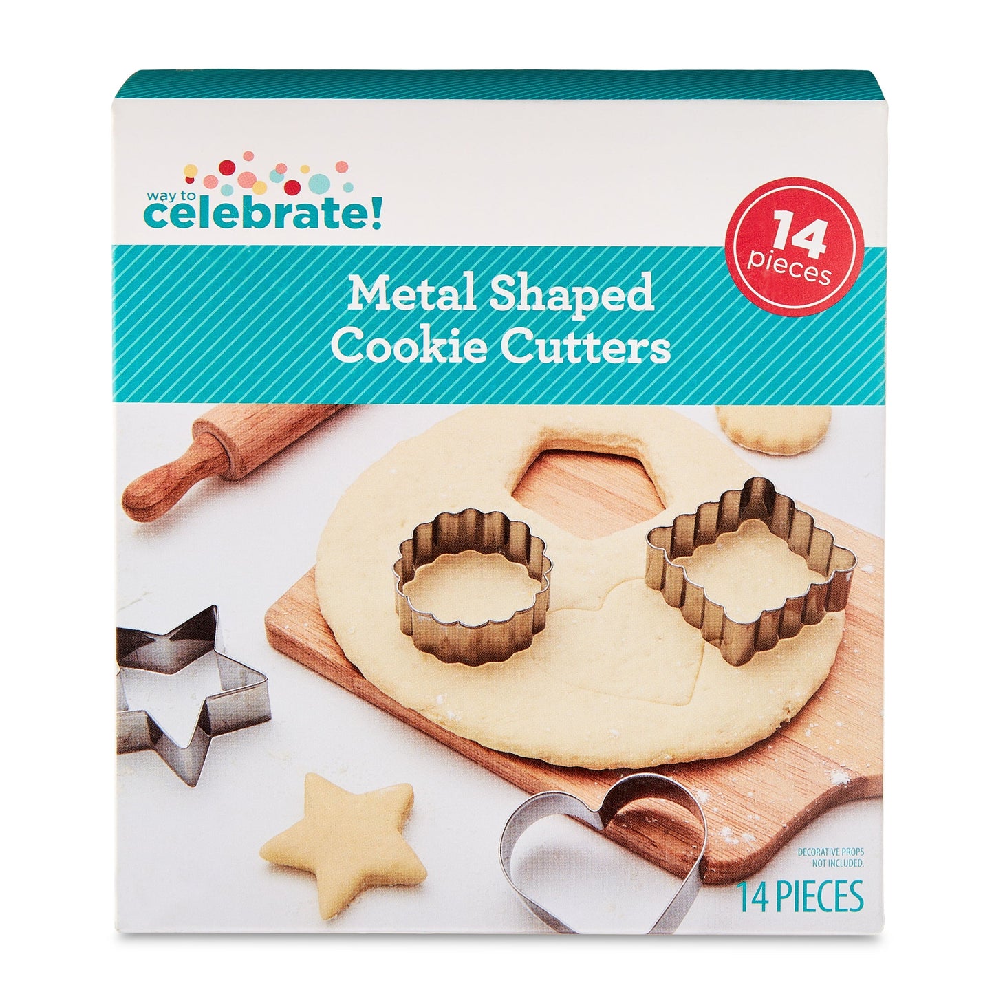 Time-Saving Metal Shaped Cookie Cutters Set, 14 Pieces - Innovative Kitchen Helper for Modern Cooking Detail