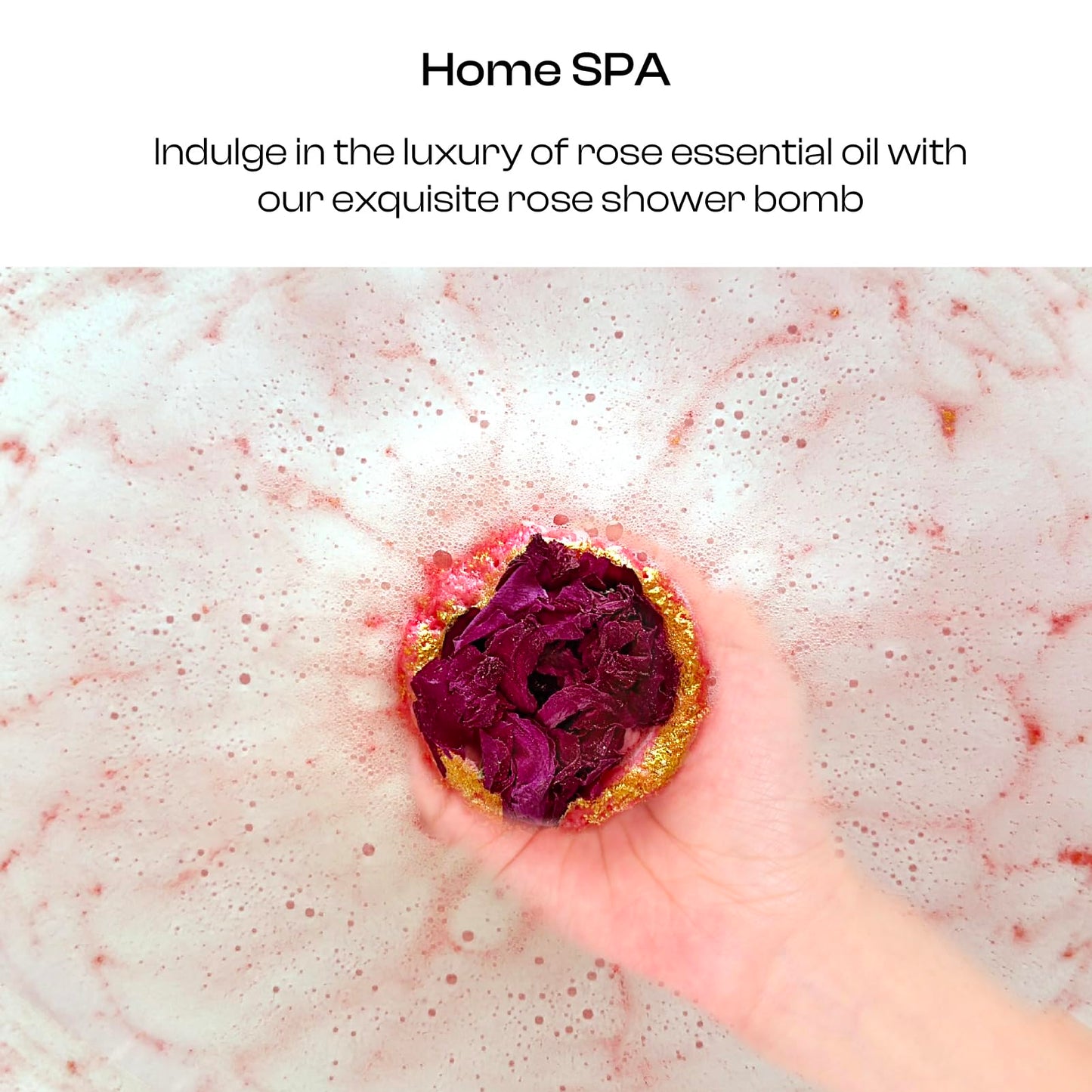 Bath Bombs Gift Set for Women, 6 Large with Real Flowers & Essential Oils | Home spa relaxation, aromatherapy self-care, moisturizing bath soak, birthday presents for mom, wife, girlfriend