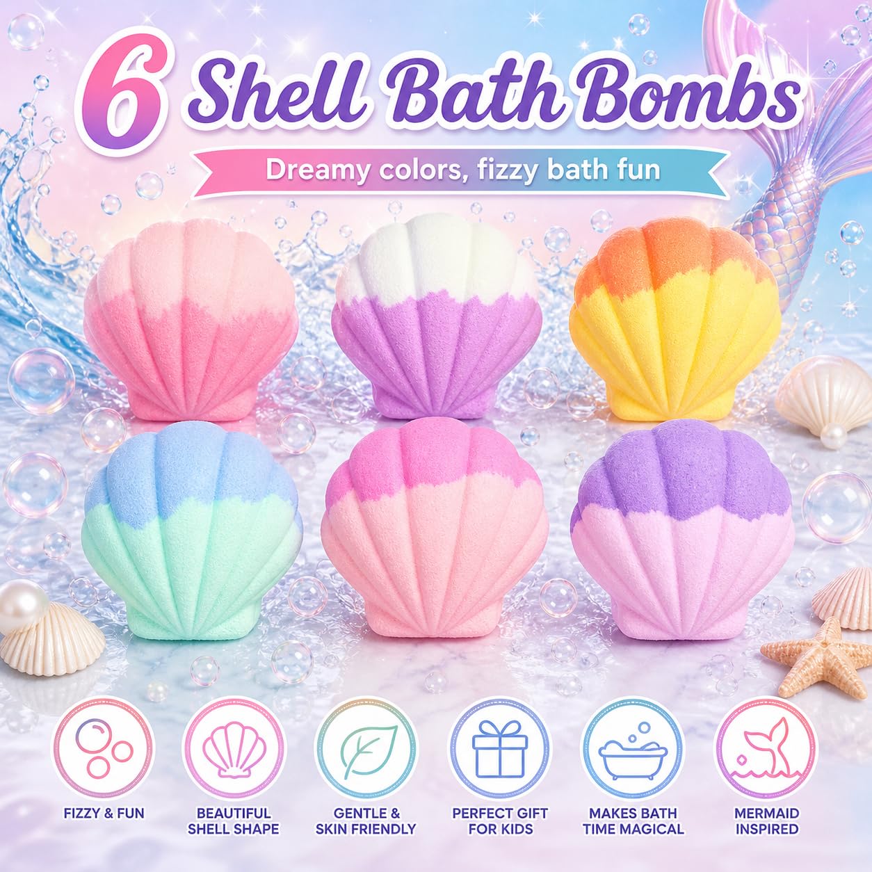 Bath Bombs with Toys Inside, 12 Pack Kids Bath Bombs with Surprise Inside, Play Fizz Bubble Bath Ball, Natural Organic Non Toxic Bath Bomb Gift Set for Boys Girls Toddler (Sea Animal)