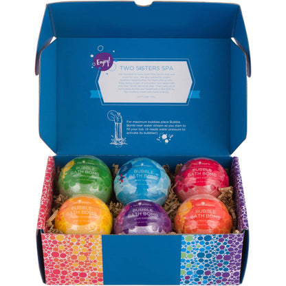 Superhero Bath Bombs for Kids with Surprise Toys Inside (6 Pack) - Large Bubble Bomb Fizzies for Boys, Girls, & Toddlers - Birthday Gift for Kids - Fruity Scent, USA Made by Two Sisters