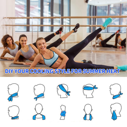 4 Packs Cooling Towels for Neck and Face(40"x 12"), Cool Sweat Towels for Hot Weather, Cooling Towels for Athletes, Lightweight Soft Breathable Towels for Yoga, Sport, Workout, Running, Gym, Camping