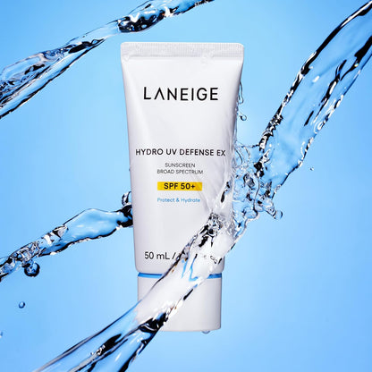 LANEIGE Hydro UV Defense Sunscreen SPF 50+ Hypoallergenic & Dermatologist-Tested Korean Broad Spectrum Sun Protection with No White Cast