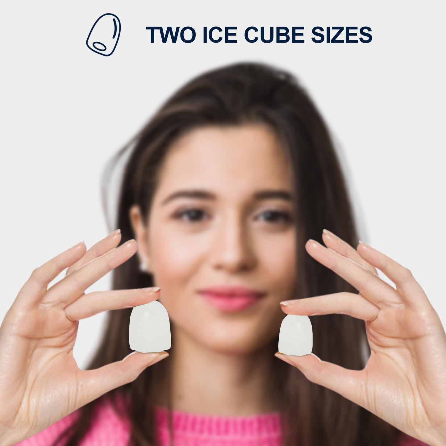 Kenmore Countertop Ice Maker Nugget Machine – Portable Self-Cleaning Máquina de Hacer Hielo para Casa, Crunchy Chewable Pebble Ice, 40lb/24hr Capacity, Stainless Steel