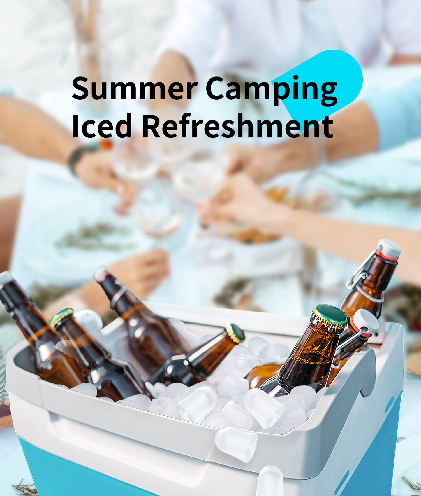 ecozy 2" Clear Ice Ball Maker Countertop with CrystalFlux Technology, 4 pcs in 40 Mins, 144 pcs/Day, Sphere Ice Maker with Automatic Water Supply, Self-Cleaning, Enhanced Insulation for Whiskey Bar