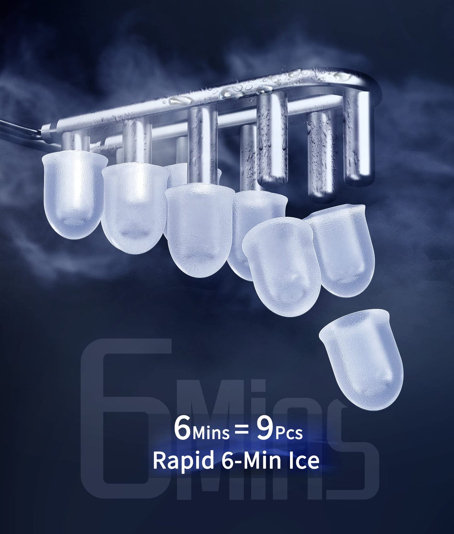 ecozy 2" Clear Ice Ball Maker Countertop with CrystalFlux Technology, 4 pcs in 40 Mins, 144 pcs/Day, Sphere Ice Maker with Automatic Water Supply, Self-Cleaning, Enhanced Insulation for Whiskey Bar