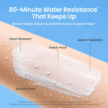 ELROEL Pang Pang Sun Cushion Plus - Broad Spectrum SPF 50 Face Sunscreen with 72-Hour Hydration & Cooling Effect - Sweat, Sand, Dirt & Water-Resistant - Hypoallergenic Korean Skin Care 0.53 oz