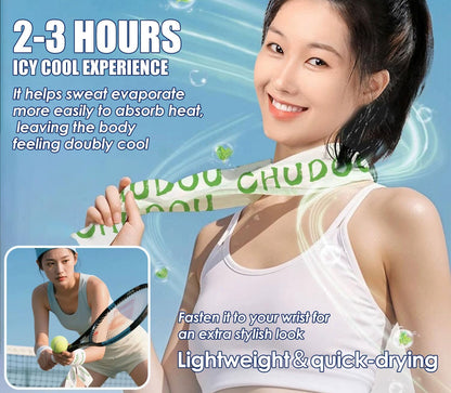 10 PCS 10''x25'' Cooling and Sweating Wipes, Cooling Body Towels, 3s Ice Sensation Wipes for Hot Weather, Camping, Gym, Yoga, Marathon, Oversized and Extra-Thick, Individually Wrapped