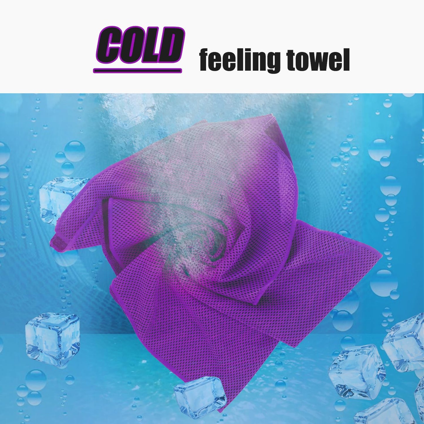 Cooling Towels (40"x 12", Pack of 30) for Neck and Face, Cold Towel for Hot Weather, Sports, Workout, Fitness, Gym, Yoga, Golf, Pilates, Travel, Camping & More
