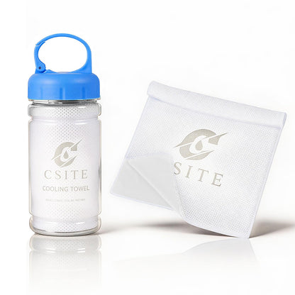 CSITE Cooling Towels (47"x12") for Neck and Face, Ice Towel for Hot Weather, Soft Breathable Chilly Gym Towels, Microfiber Towel for Work Out, Yoga, Running, Camping & More Activities（Green）