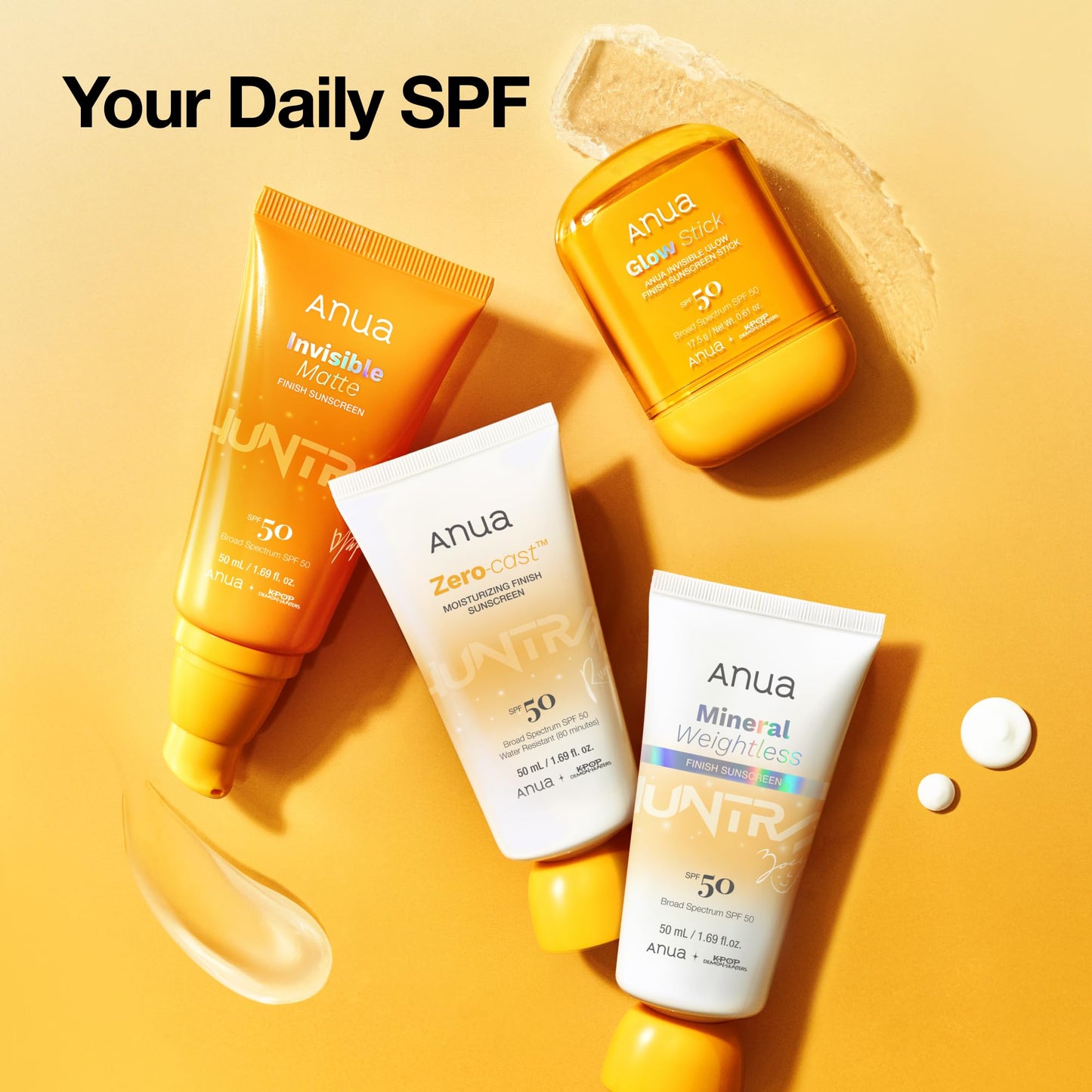 Anua Mineral Weightless Finish Sunscreen SPF 50, Broad Spectrum, Zinc-Based for Sensitive Skin, Lightweight Hydrating Lotion Texture, Under Makeup, Korean Skincare, 1.69 fl oz