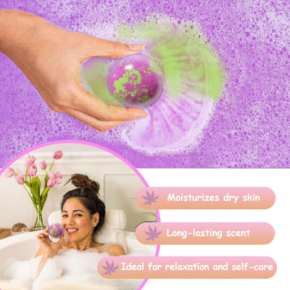 Bath Bombs for Women Gift Set, 15 Pcs Handmade Bubble Bathbombs, Shea & Coco Butter Dry Skin Moisturize, SPA Relaxing Gifts for Women & Men, Her, Girls, Wife, Birthday