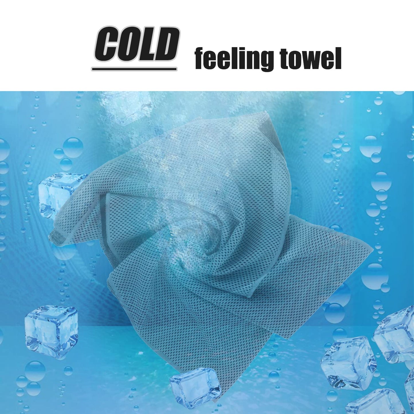 Cooling Towels (40"x 12", Pack of 30) for Neck and Face, Cold Towel for Hot Weather, Sports, Workout, Fitness, Gym, Yoga, Golf, Pilates, Travel, Camping & More