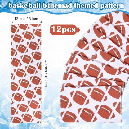 FuWeave 24 Pack Baseball Cooling Towel 40 x 12 Inch Breathable Sport Cooling Towel Microfiber Fast Drying Baseball Team Gifts for Athletes Yoga Gym Camping Running