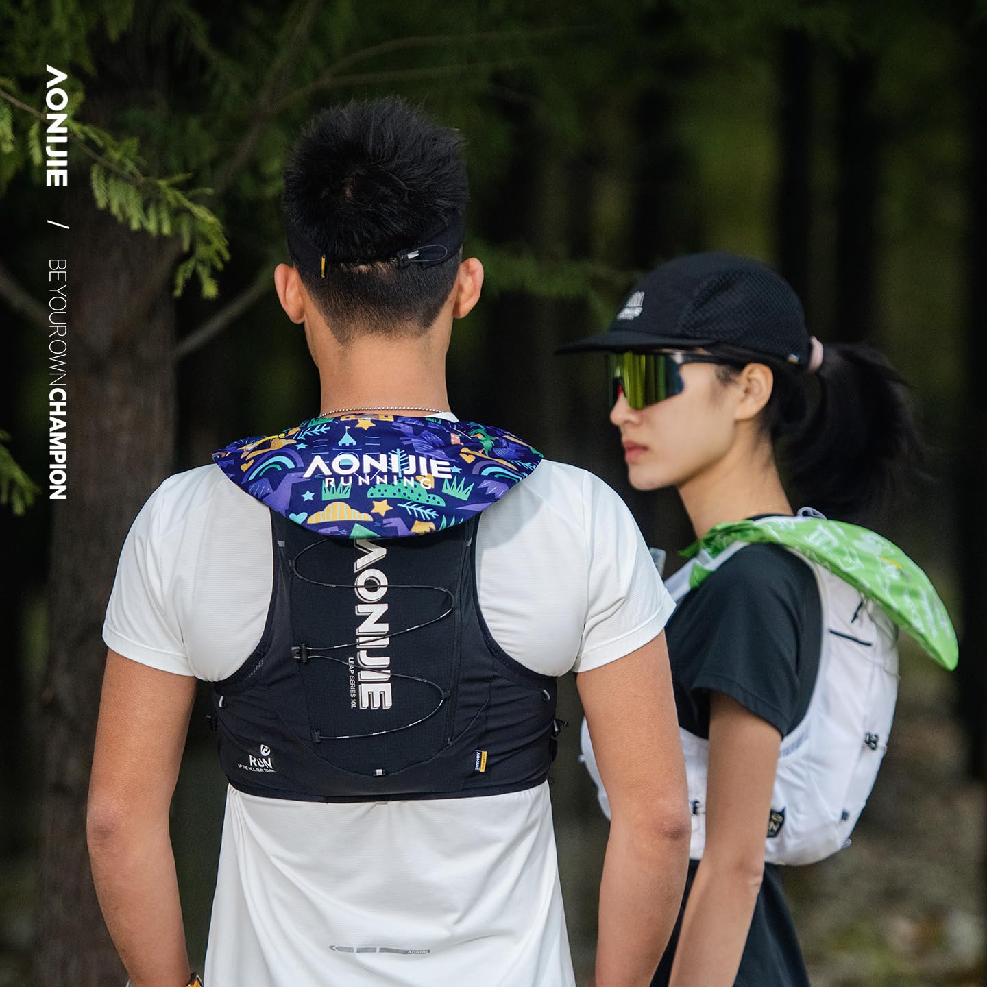 AONIJIE New Sports Ice Towel for Women and Men Quick-Drying and Neck Sun Protection Triangle Can Hold Ice for Running Cycling