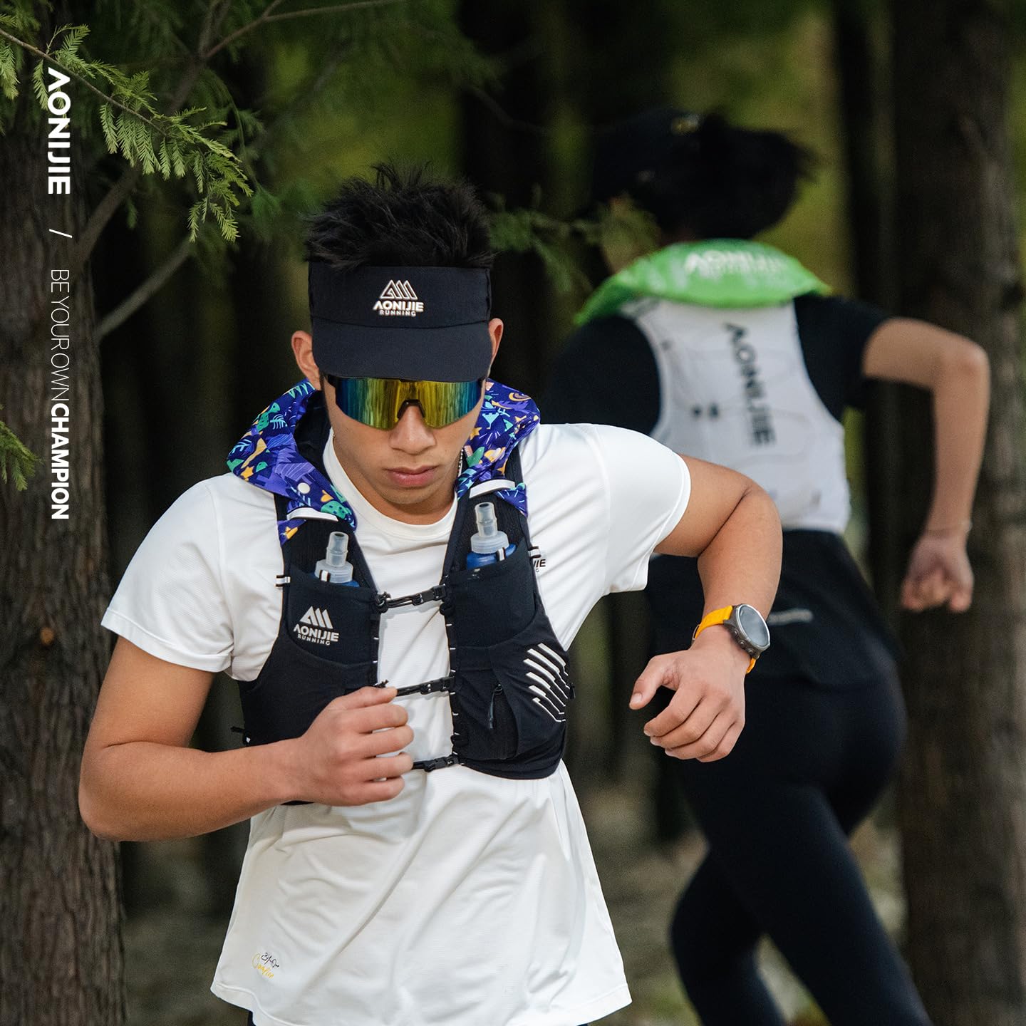 AONIJIE New Sports Ice Towel for Women and Men Quick-Drying and Neck Sun Protection Triangle Can Hold Ice for Running Cycling