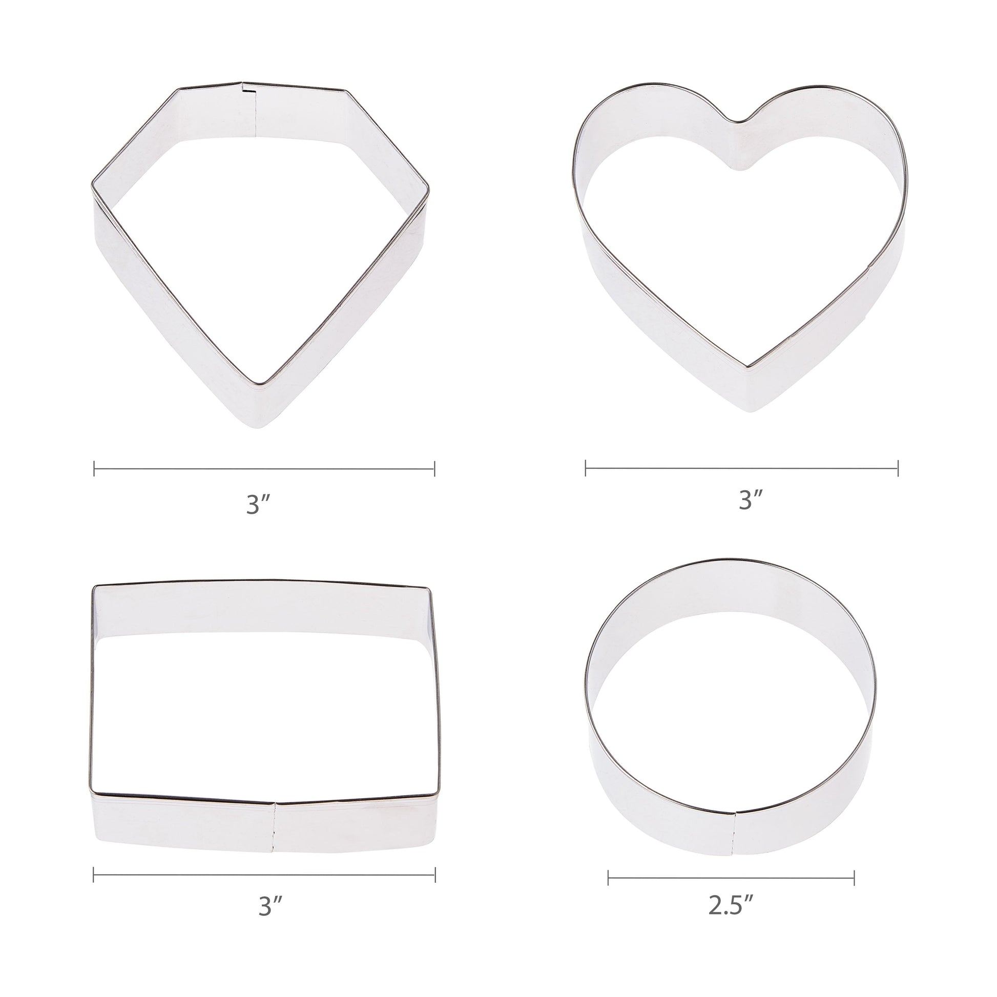 Time-Saving Metal Shaped Cookie Cutters Set, 14 Pieces - Innovative Kitchen Helper for Modern Cooking Detail