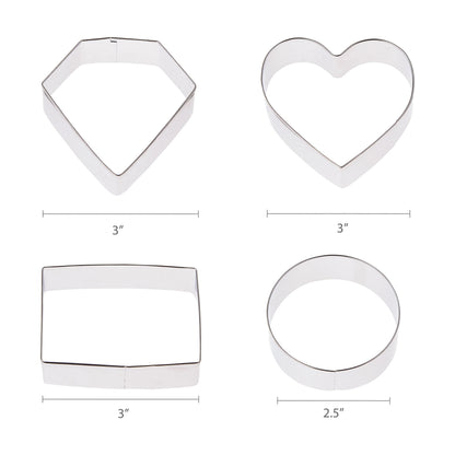 Time-Saving Metal Shaped Cookie Cutters Set, 14 Pieces - Innovative Kitchen Helper for Modern Cooking Detail