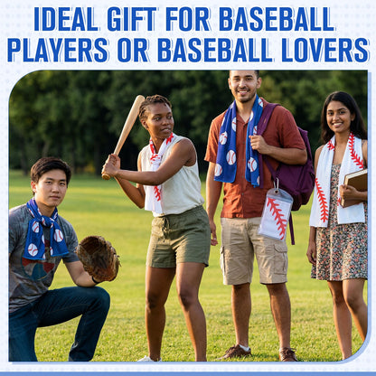 Mindsoft 12 Set Softball Cooling Towels for Sports Team Gifts with Carrying Pouch 30 x 9 Inch Softball Towels Bulk Microfiber Ice Cooling Rags for Birthday Party Favors Swag Bag Stuffers