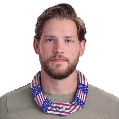 KOOLGATOR Evaporative Cooling Neck Wrap – Reusable Neck Cooler with Long Lasting Relief During Hot Weather Activities, Sports, & Outdoor Work, Water Drops, 1 Pack