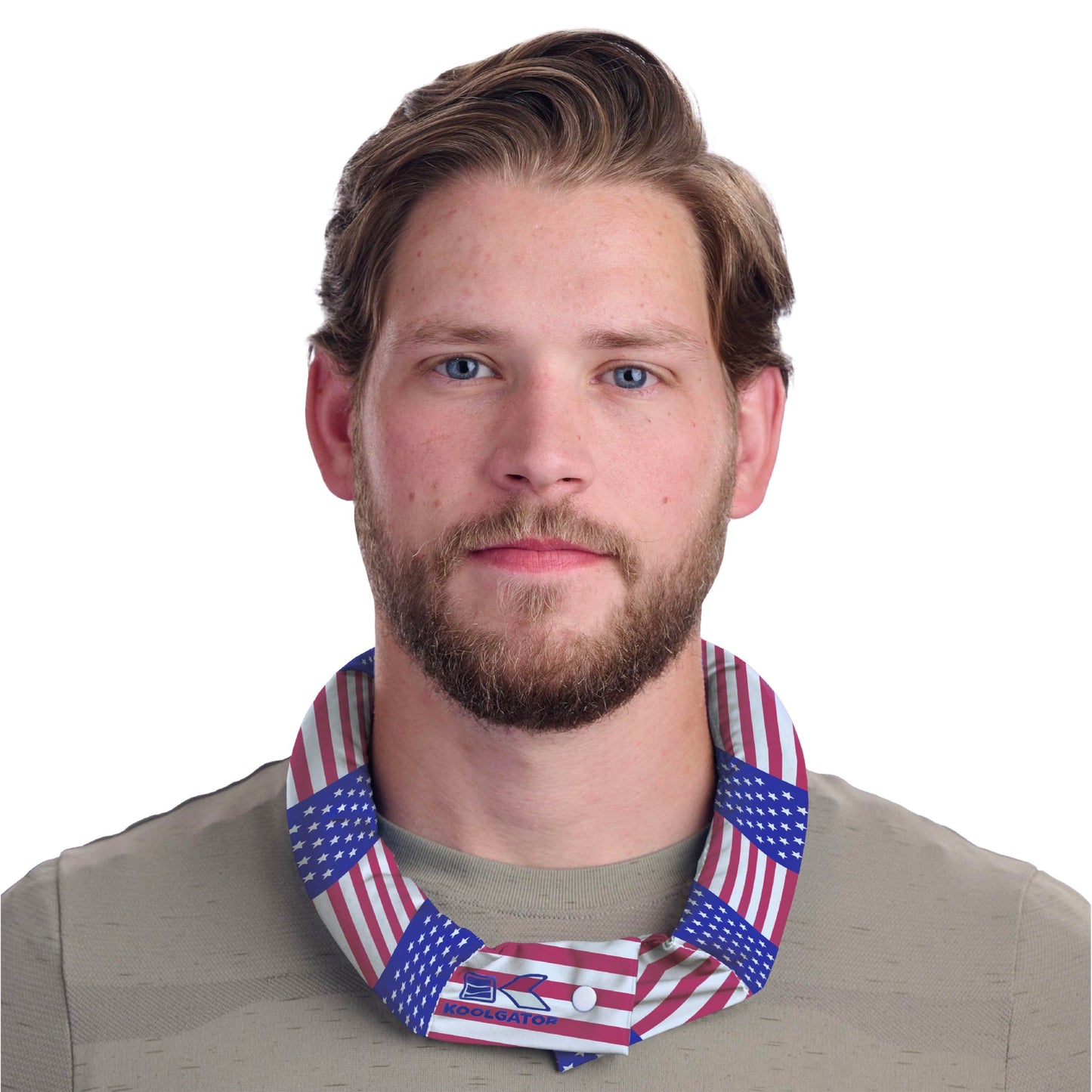 KOOLGATOR Evaporative Cooling Neck Wrap – Reusable Neck Cooler with Long Lasting Relief During Hot Weather Activities, Sports, & Outdoor Work, Water Drops, 1 Pack