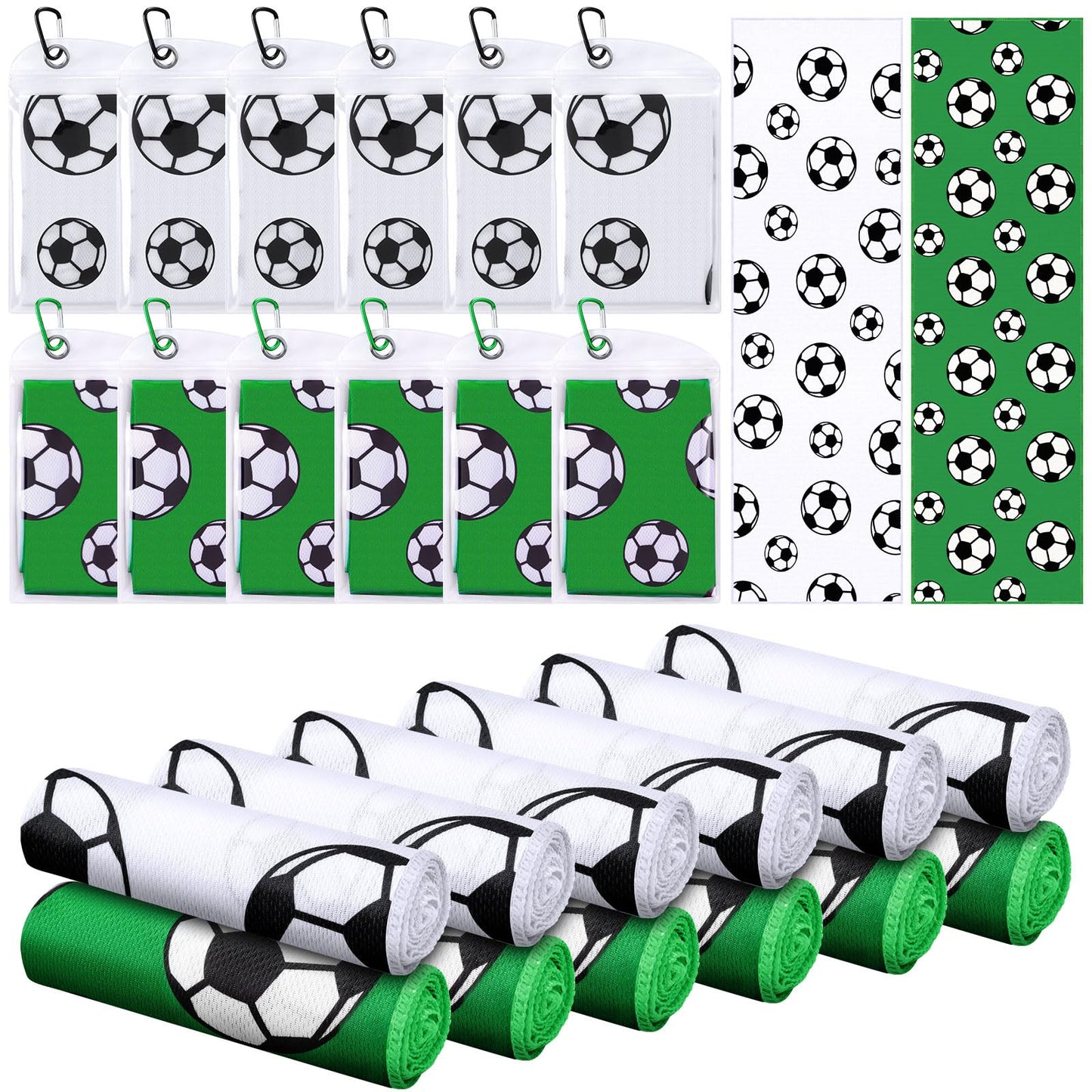 Mindsoft 12 Set Softball Cooling Towels for Sports Team Gifts with Carrying Pouch 30 x 9 Inch Softball Towels Bulk Microfiber Ice Cooling Rags for Birthday Party Favors Swag Bag Stuffers
