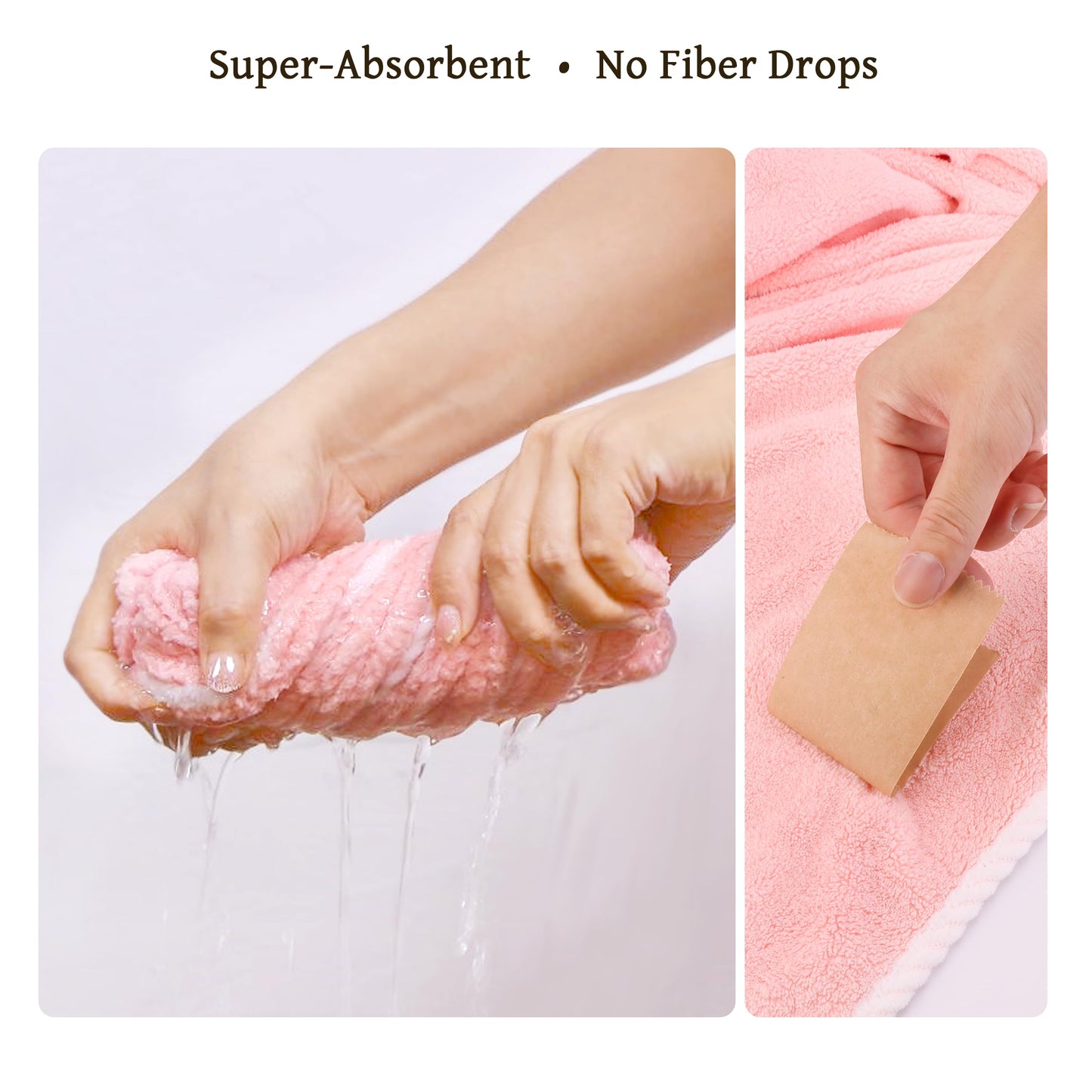 Towel Wrap Women Shower Robe Adjustable Closure Bathrobe with Hair Drying Towel & Spa Wraps