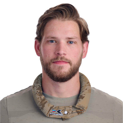 KOOLGATOR Evaporative Cooling Neck Wrap – Reusable Neck Cooler with Long Lasting Relief During Hot Weather Activities, Sports, & Outdoor Work, Water Drops, 1 Pack