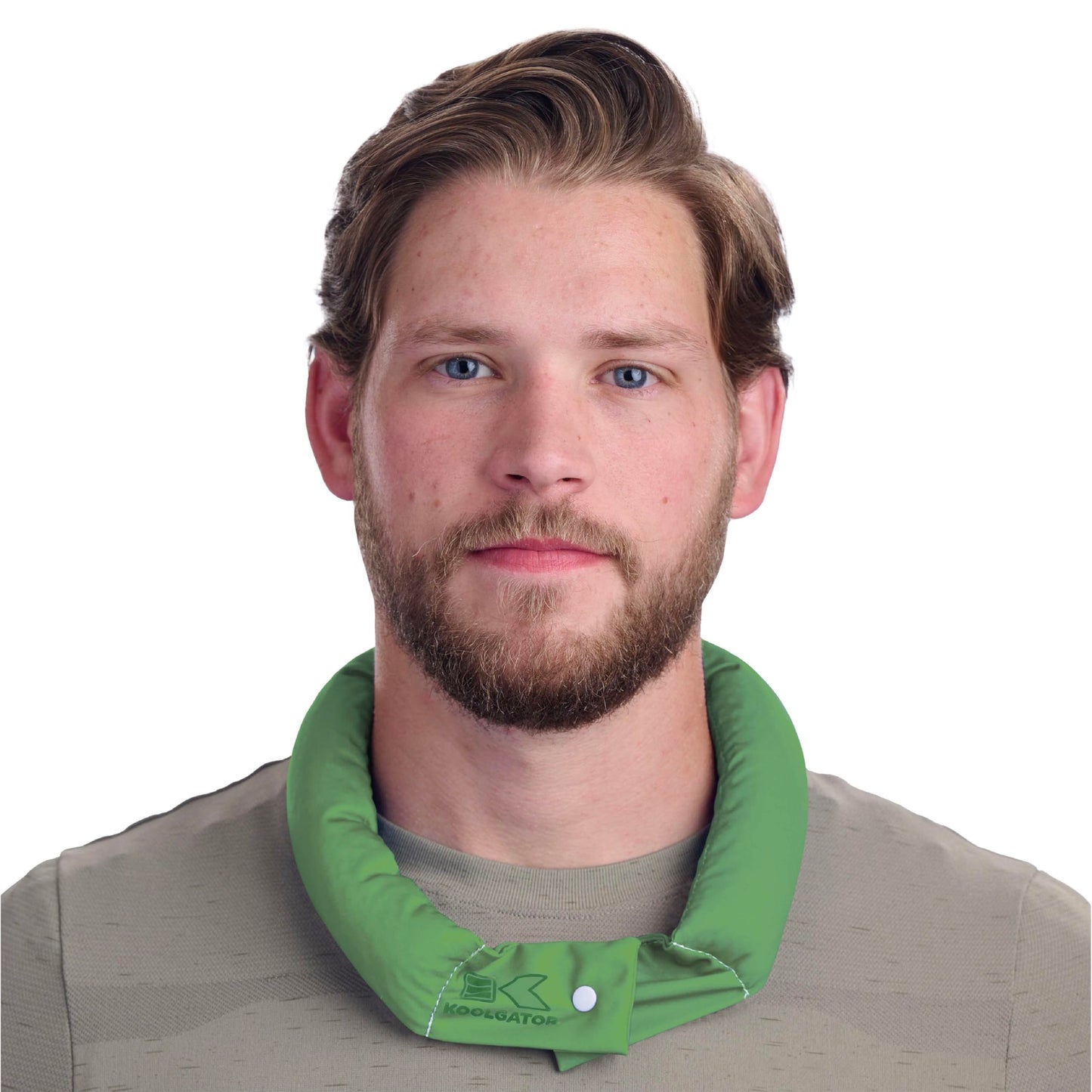 KOOLGATOR Evaporative Cooling Neck Wrap – Reusable Neck Cooler with Long Lasting Relief During Hot Weather Activities, Sports, & Outdoor Work, Water Drops, 1 Pack