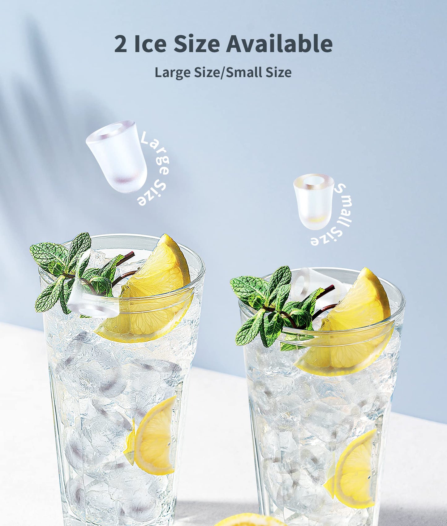 ecozy 2" Clear Ice Ball Maker Countertop with CrystalFlux Technology, 4 pcs in 40 Mins, 144 pcs/Day, Sphere Ice Maker with Automatic Water Supply, Self-Cleaning, Enhanced Insulation for Whiskey Bar