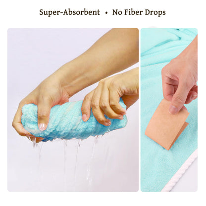 Towel Wrap Women Shower Robe Adjustable Closure Bathrobe with Hair Drying Towel & Spa Wraps