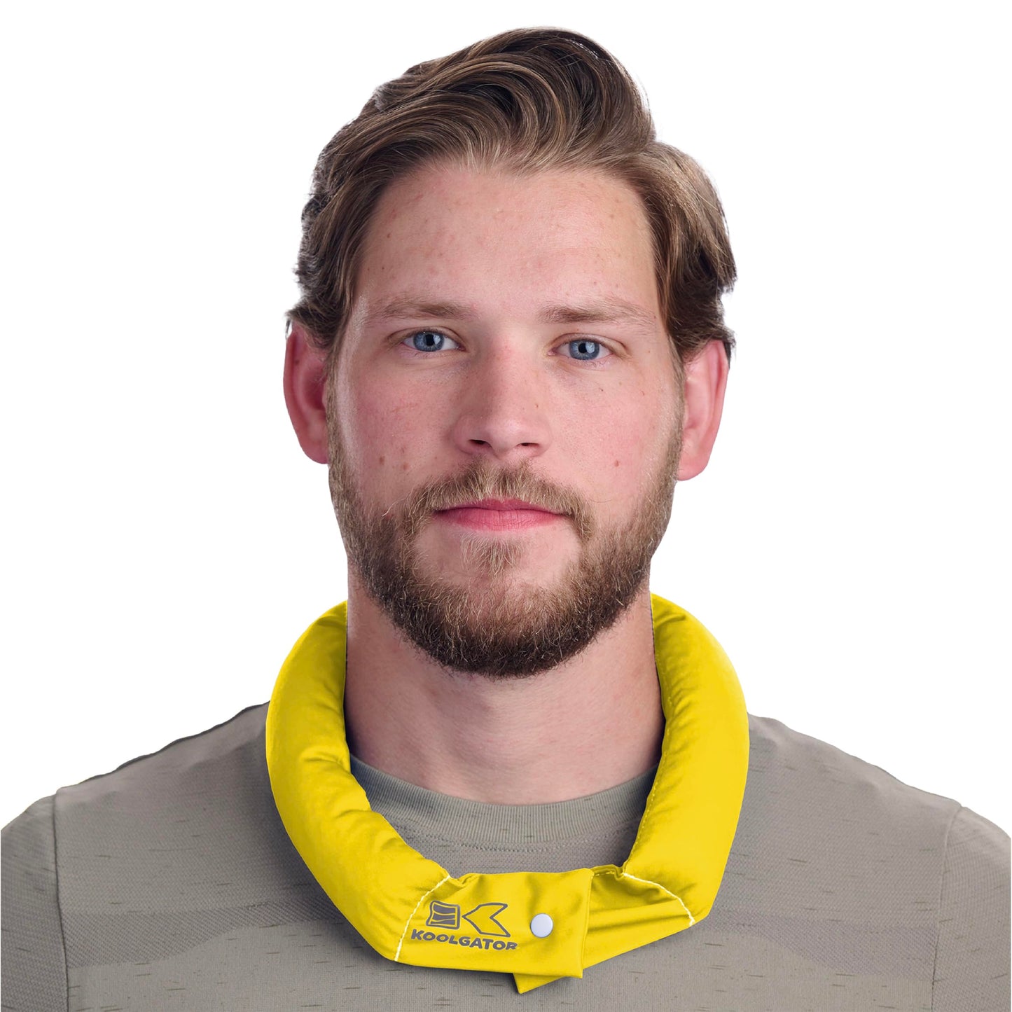 KOOLGATOR Evaporative Cooling Neck Wrap – Reusable Neck Cooler with Long Lasting Relief During Hot Weather Activities, Sports, & Outdoor Work, Water Drops, 1 Pack