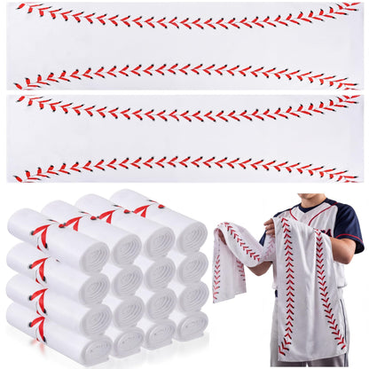 Tegeme 12 Pcs Ice Cream Drip Baseball Cooling Towels, 47"x12" Team Gifts Breathable Chilly Ice Towel, Microfiber Sport Cooling Rags Accessories for Player Gym Running Coach Gift