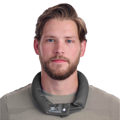 KOOLGATOR Evaporative Cooling Neck Wrap – Reusable Neck Cooler with Long Lasting Relief During Hot Weather Activities, Sports, & Outdoor Work, Water Drops, 1 Pack