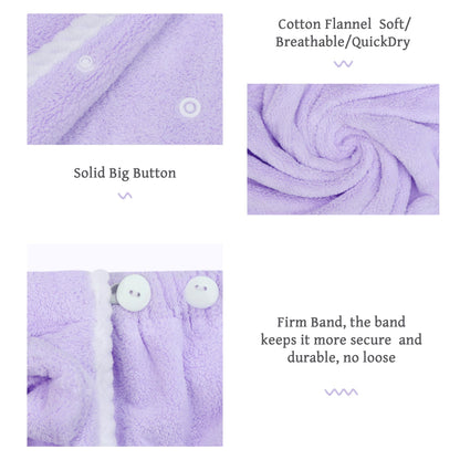 Towel Wrap Women Shower Robe Adjustable Closure Bathrobe with Hair Drying Towel & Spa Wraps