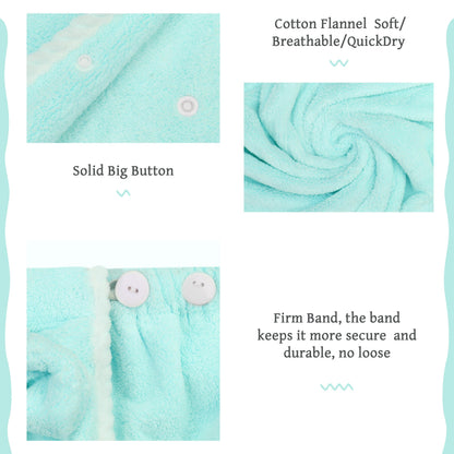 Towel Wrap Women Shower Robe Adjustable Closure Bathrobe with Hair Drying Towel & Spa Wraps