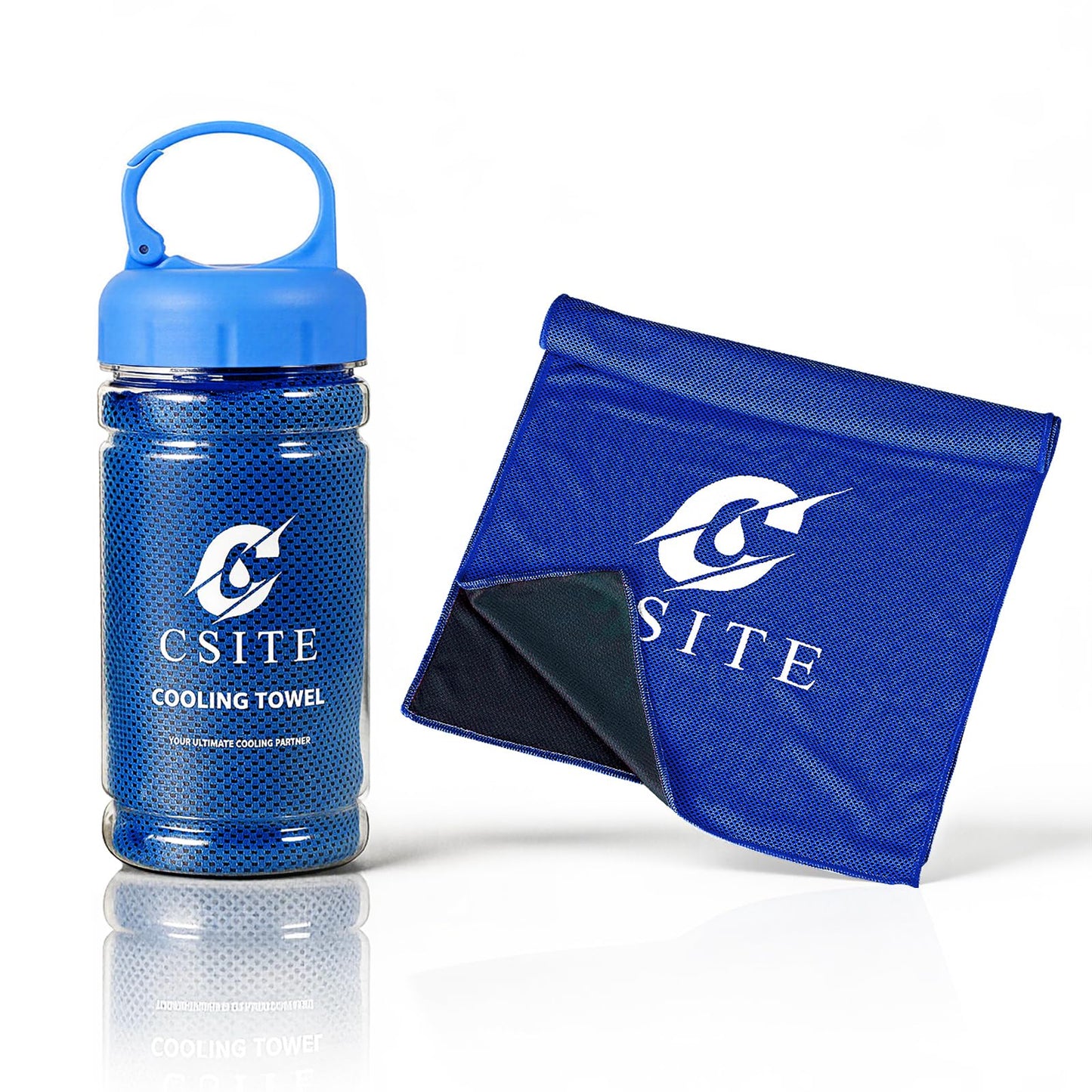 CSITE Cooling Towels (47"x12") for Neck and Face, Ice Towel for Hot Weather, Soft Breathable Chilly Gym Towels, Microfiber Towel for Work Out, Yoga, Running, Camping & More Activities（Green）