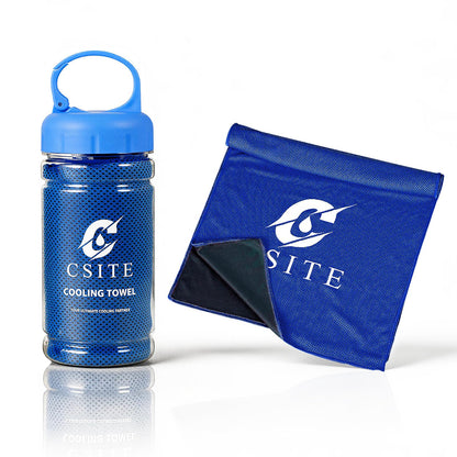 CSITE Cooling Towels (47"x12") for Neck and Face, Ice Towel for Hot Weather, Soft Breathable Chilly Gym Towels, Microfiber Towel for Work Out, Yoga, Running, Camping & More Activities（Green）