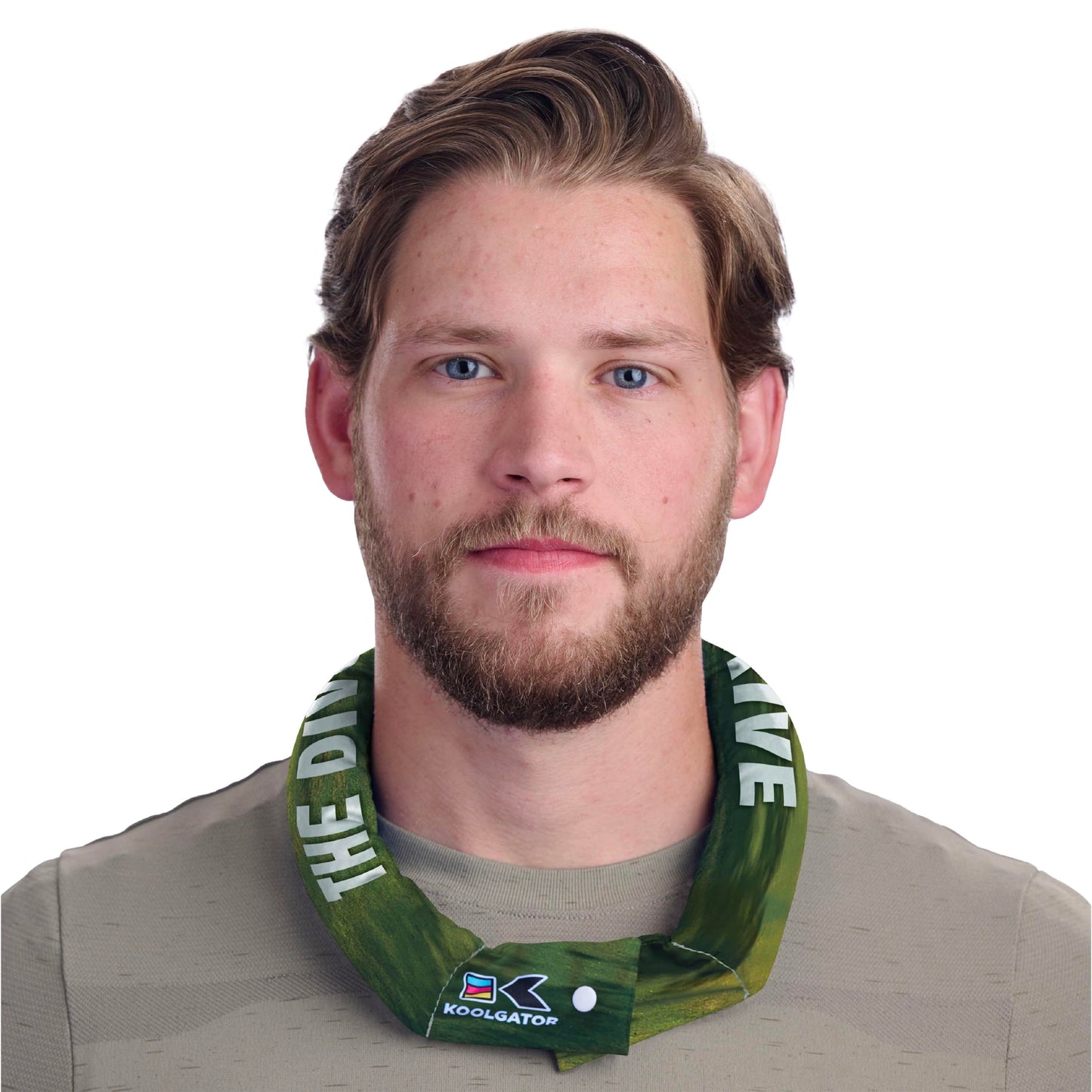 KOOLGATOR Evaporative Cooling Neck Wrap – Reusable Neck Cooler with Long Lasting Relief During Hot Weather Activities, Sports, & Outdoor Work, Water Drops, 1 Pack