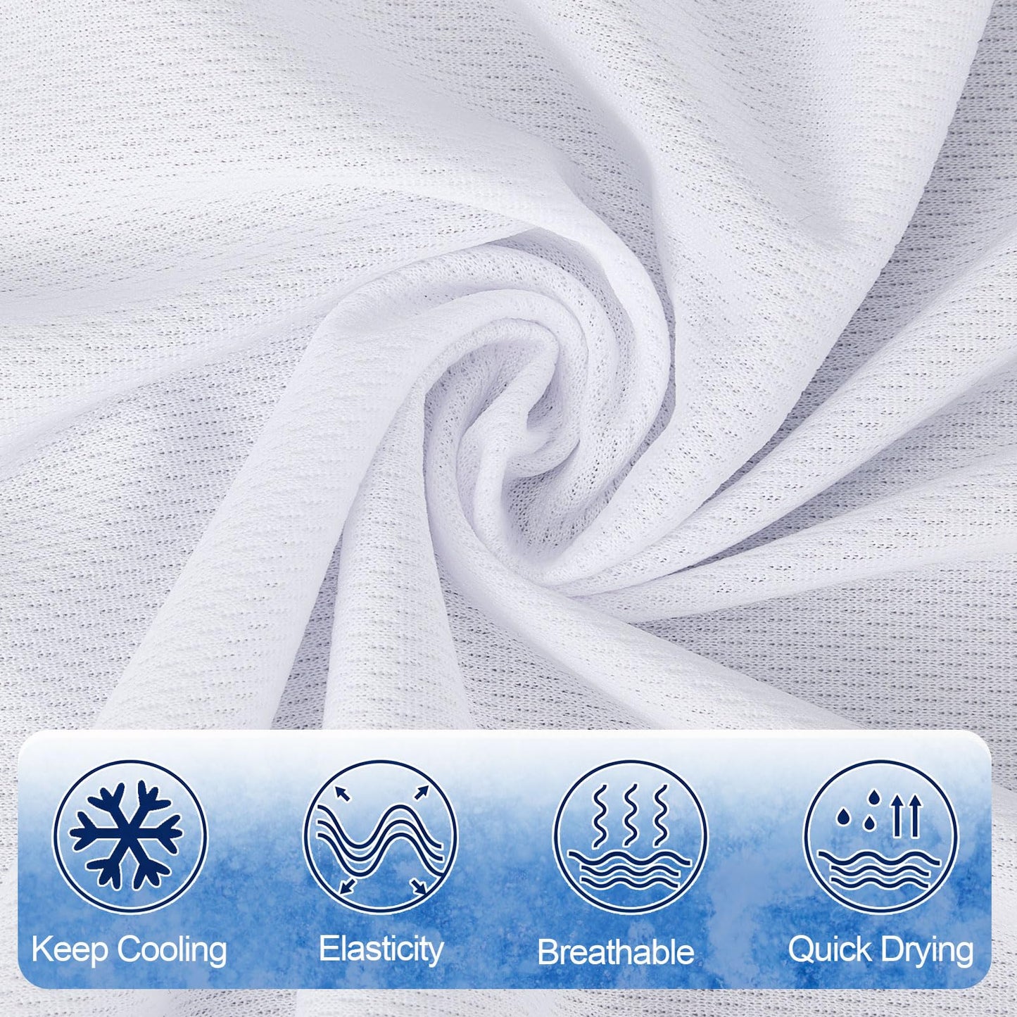 Shellwei 50 Pcs Cooling Towel 40 x 12 Inch Microfiber Workout Towels Breathable Chilly Towel Ice Cool Cold Towels Bulk Fast Drying Absorbent Sweat Rag for Neck Yoga Sports Golf Gym
