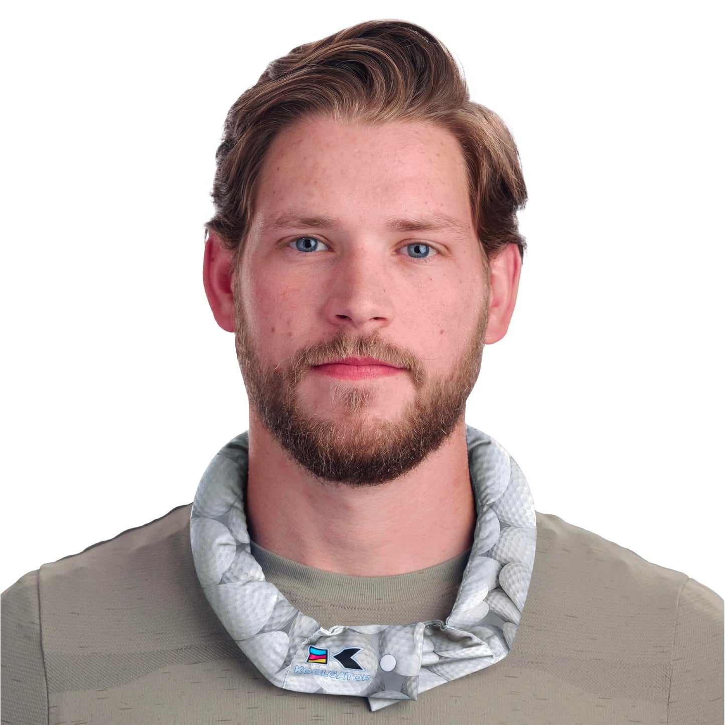 KOOLGATOR Evaporative Cooling Neck Wrap – Reusable Neck Cooler with Long Lasting Relief During Hot Weather Activities, Sports, & Outdoor Work, Water Drops, 1 Pack