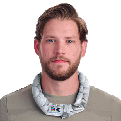 KOOLGATOR Evaporative Cooling Neck Wrap – Reusable Neck Cooler with Long Lasting Relief During Hot Weather Activities, Sports, & Outdoor Work, Water Drops, 1 Pack