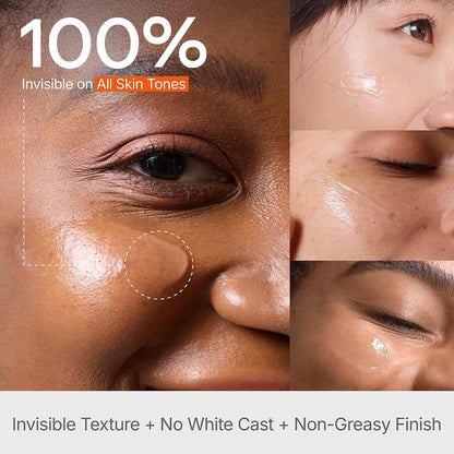 MISTINE Invisible Matte Finish Sunscreen Gel SPF 50, Makeup Primer 2-in-1, No White Cast, Lightweight Blurring Primer, Broad Spectrum for All Skin, Non Comedogenic, Men-friendly 1.01 fl oz/30mL
