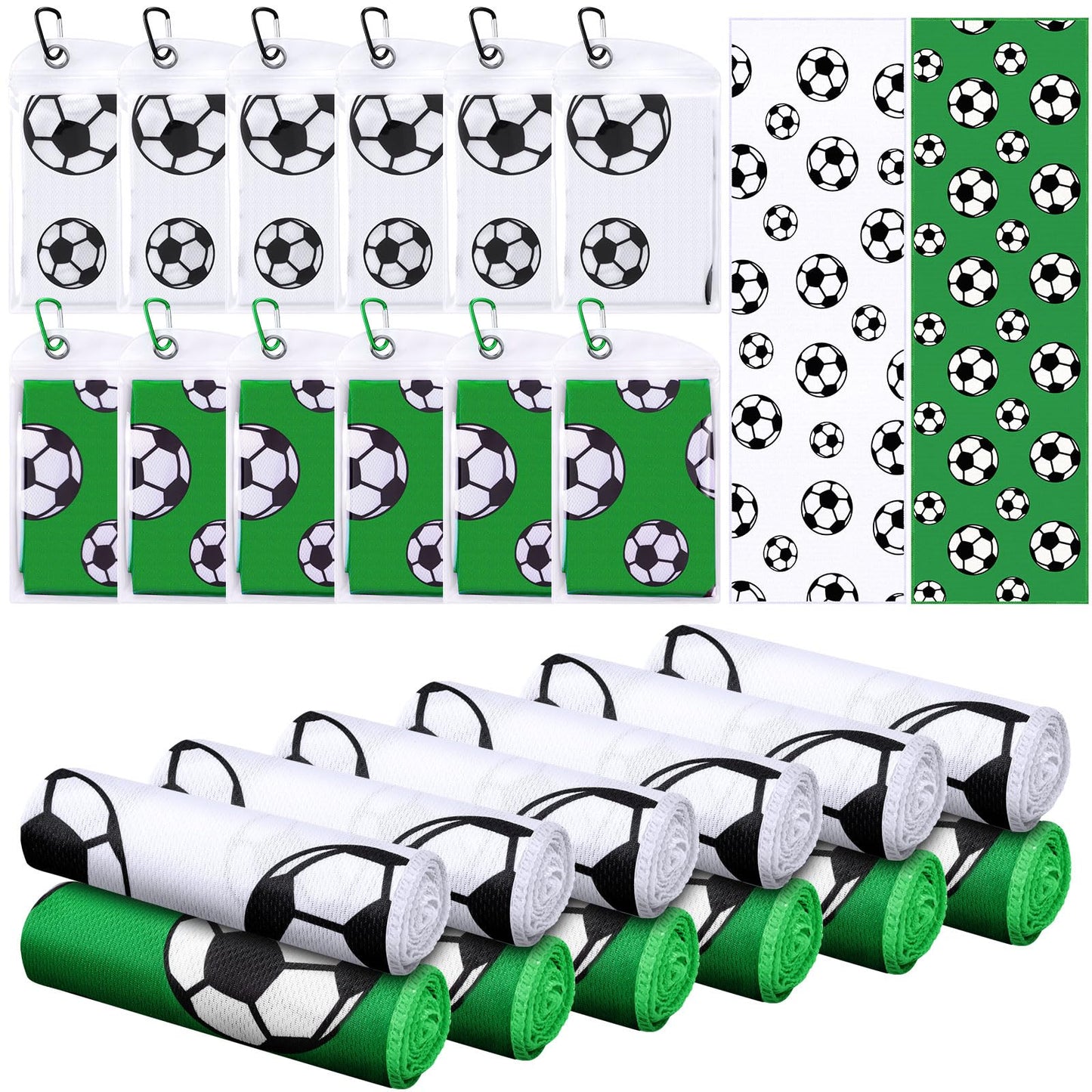 Mindsoft 12 Set Softball Cooling Towels for Sports Team Gifts with Carrying Pouch 30 x 9 Inch Softball Towels Bulk Microfiber Ice Cooling Rags for Birthday Party Favors Swag Bag Stuffers