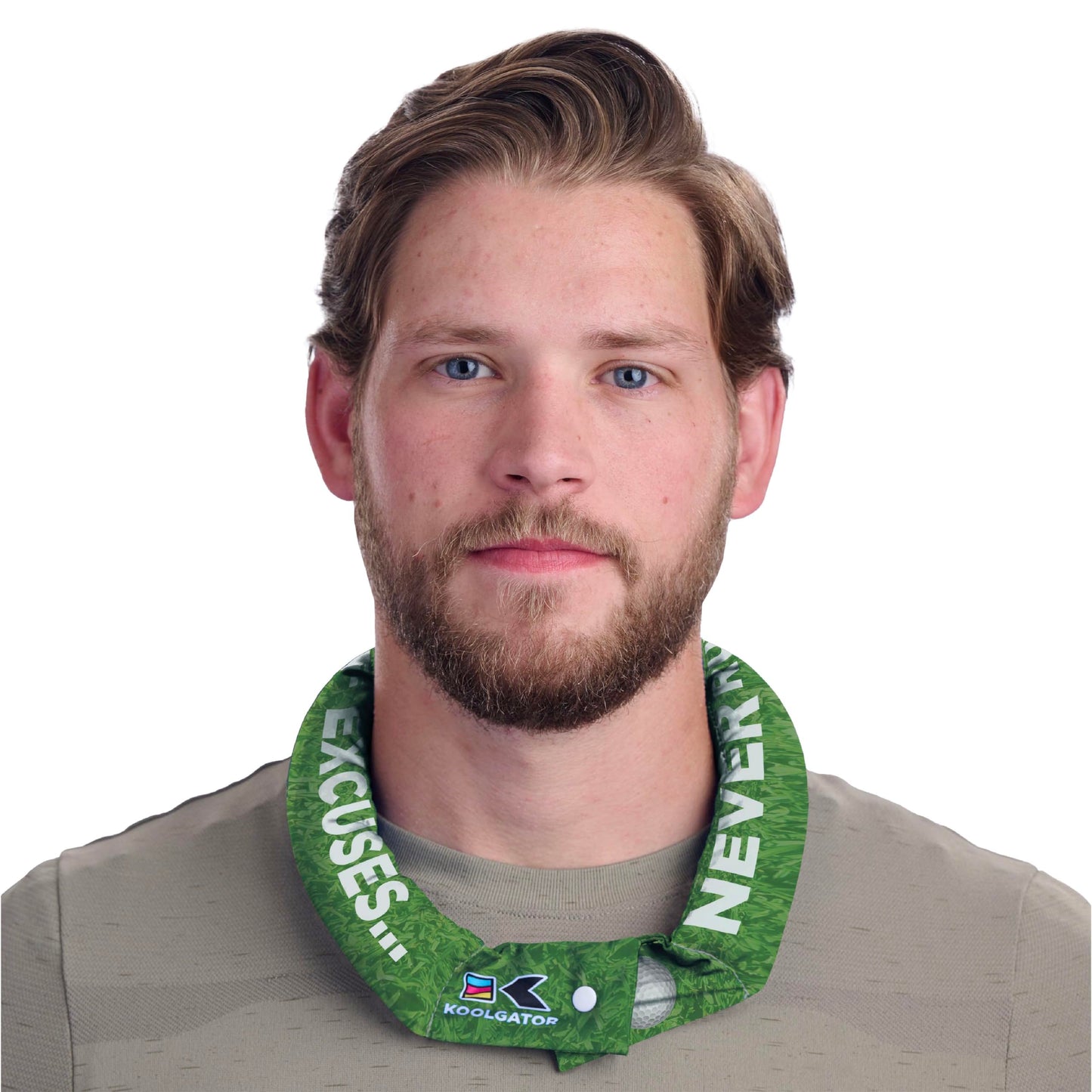 KOOLGATOR Evaporative Cooling Neck Wrap – Reusable Neck Cooler with Long Lasting Relief During Hot Weather Activities, Sports, & Outdoor Work, Water Drops, 1 Pack