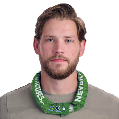 KOOLGATOR Evaporative Cooling Neck Wrap – Reusable Neck Cooler with Long Lasting Relief During Hot Weather Activities, Sports, & Outdoor Work, Water Drops, 1 Pack