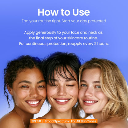 Neogen Day-Light Protection Airy Sunscreen SPF 50, 1.69 fl oz | Broad-spectrum UVA/UVB with hyaluronic acid and oil control; non-greasy, semi-matte finish for oily, combination skin