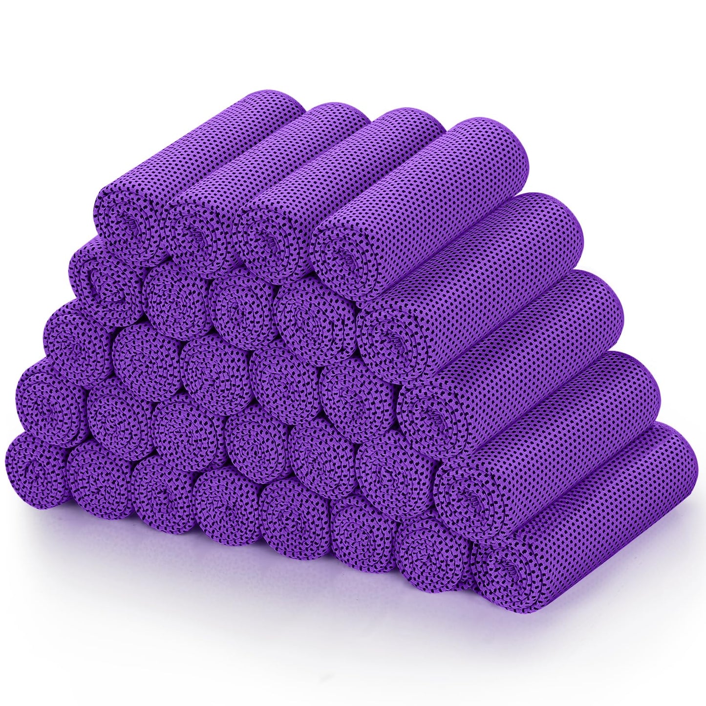 Cooling Towels (40"x 12", Pack of 30) for Neck and Face, Cold Towel for Hot Weather, Sports, Workout, Fitness, Gym, Yoga, Golf, Pilates, Travel, Camping & More