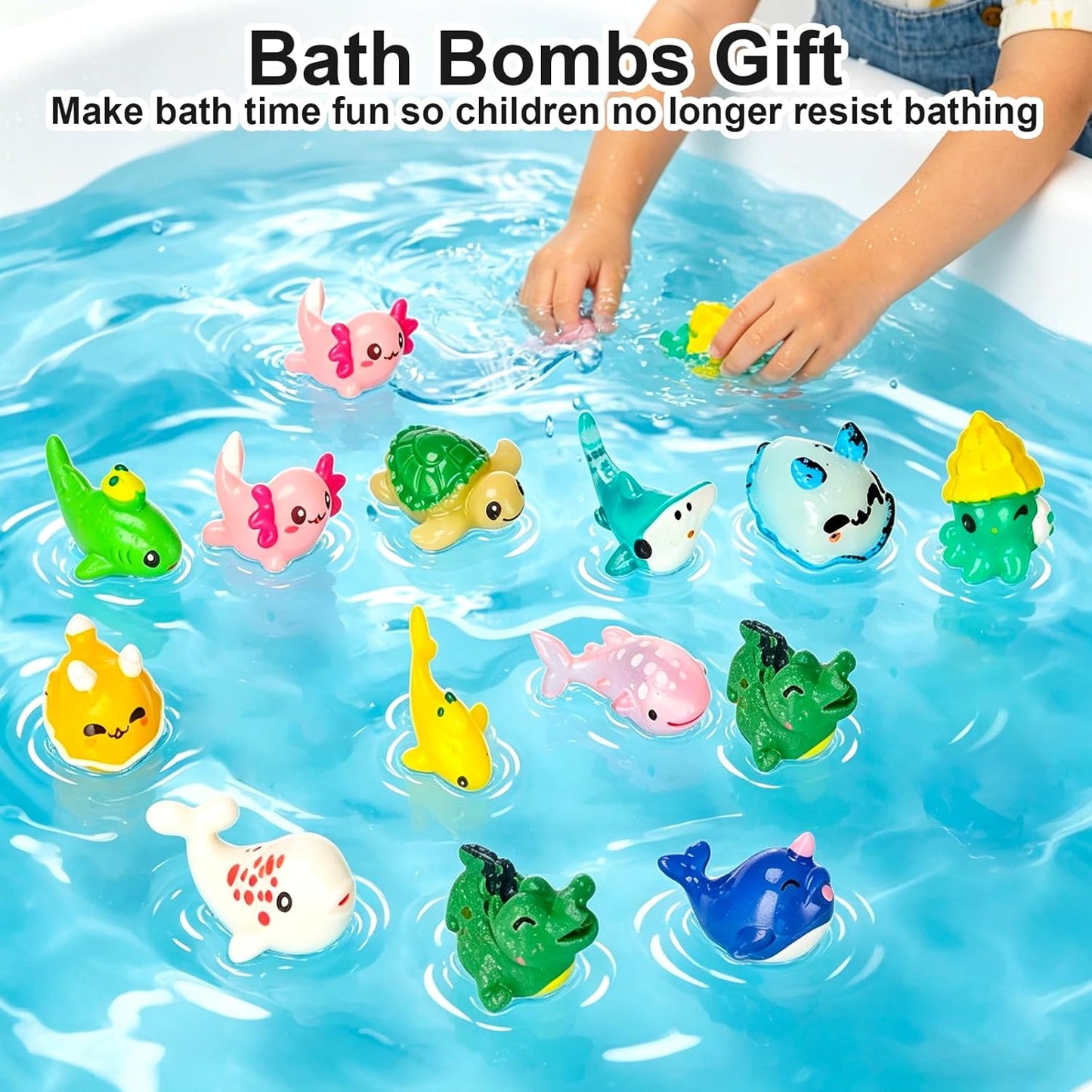 Playfizz Bath Bombs for Women, 12 PCS Handmade Bubble Bathbombs with Toys Inside, Shea & Coco Butter Dry Skin Moisturize, Perfect for Bubble Spa Bath, Bath Bomb Gift for Women, Girls, Wife