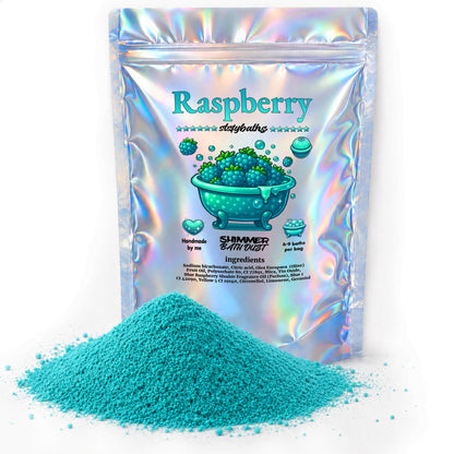 Sky Blue Bubblegum Shimmer Bath Bomb in A Bag - Handmade Scented Bath Bombs for Women,Kids and Men - Bathbomb Fizzies Perfect for Boys and Girls All Ages (4.4 Ounce, Sky Blue)